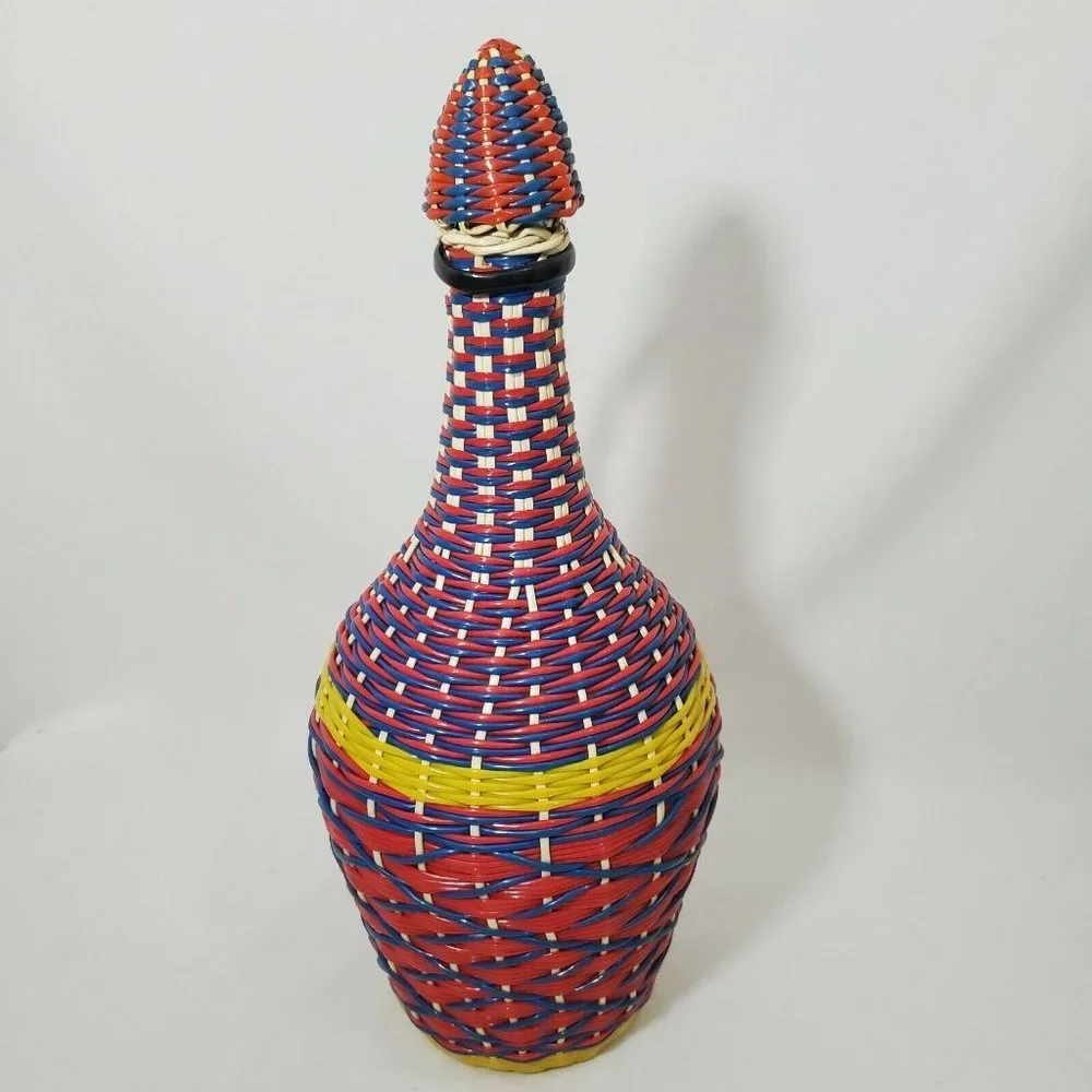 Vintage VIRESA Glass Demijohn Bottle Wine Decanter - Picture 4 of 11